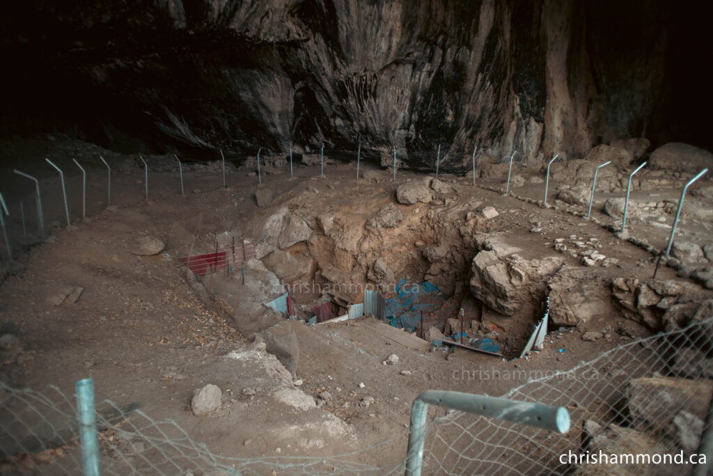 Shanidar Cave excavation site.